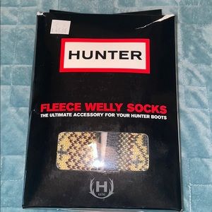 Hunter brand fleece welly socks
